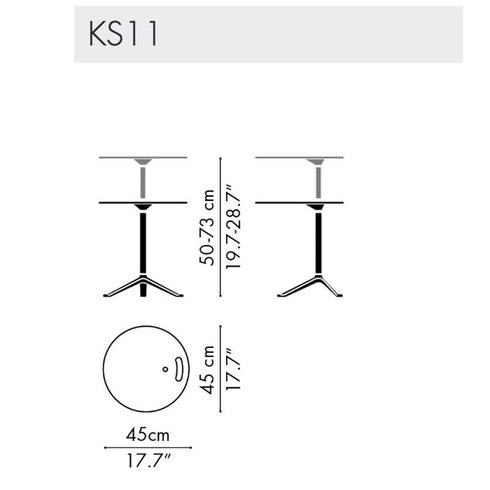 Little Friend™ KS11 Side Table / Frame Polished